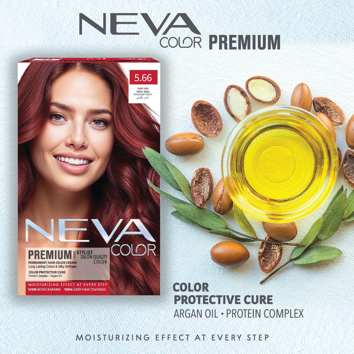  NEVA NEVA COLOR Neva Color Premium Saç Boyası Kızıl 5.66  1 of 2 