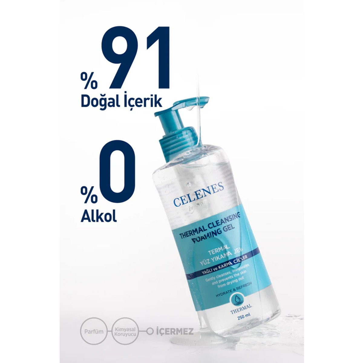  CELENES CELENES Celenes Yüz Yıkama Jeli Yağlı ve Karma Ciltler 250 ml  1 of 4 