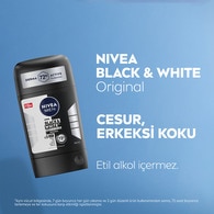 Nivea Men Erkek Stick Deodorant Black&White Invisible Original 48 Saat Anti-perspirant Koruma 50 ml