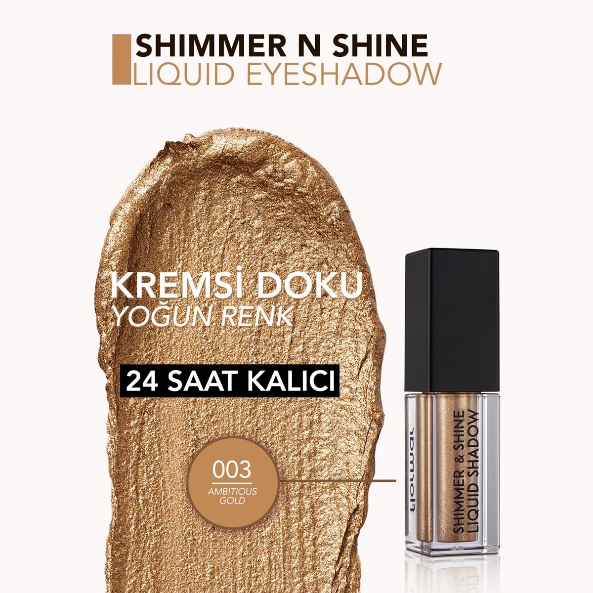  FLORMAR EXC. FLORMAR EXC. Flormar Shimmer & Shine Işıltılı Likit Far No: 003  1 of 5 