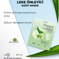 Derminix Leke Önleyici Kağıt Maske Aloe Vera ve Amino Asit 1 Adet