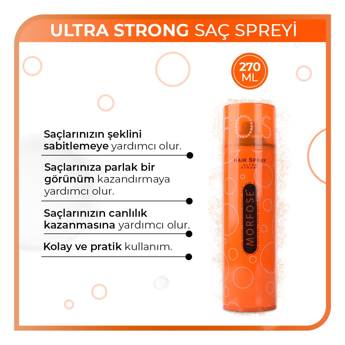 MORFOSE EXC. MORFOSE EXC. Morfose Ultra Strong Saç Spreyi 270 ml 1 of 3