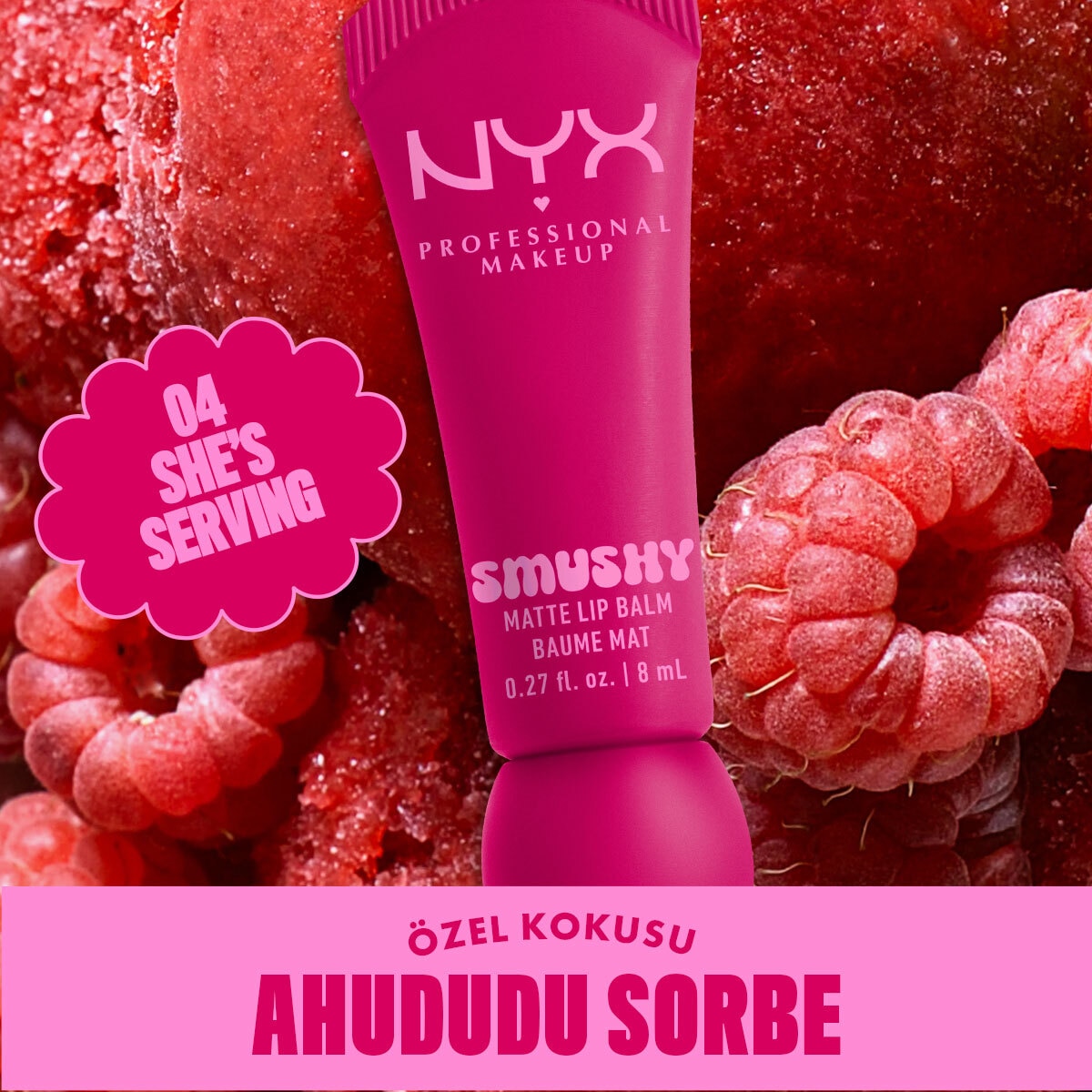 undefined NYX Nyx Professional Makeup Soft Matte Smushy Dudak Balmı She's Serving 04 1 of 8