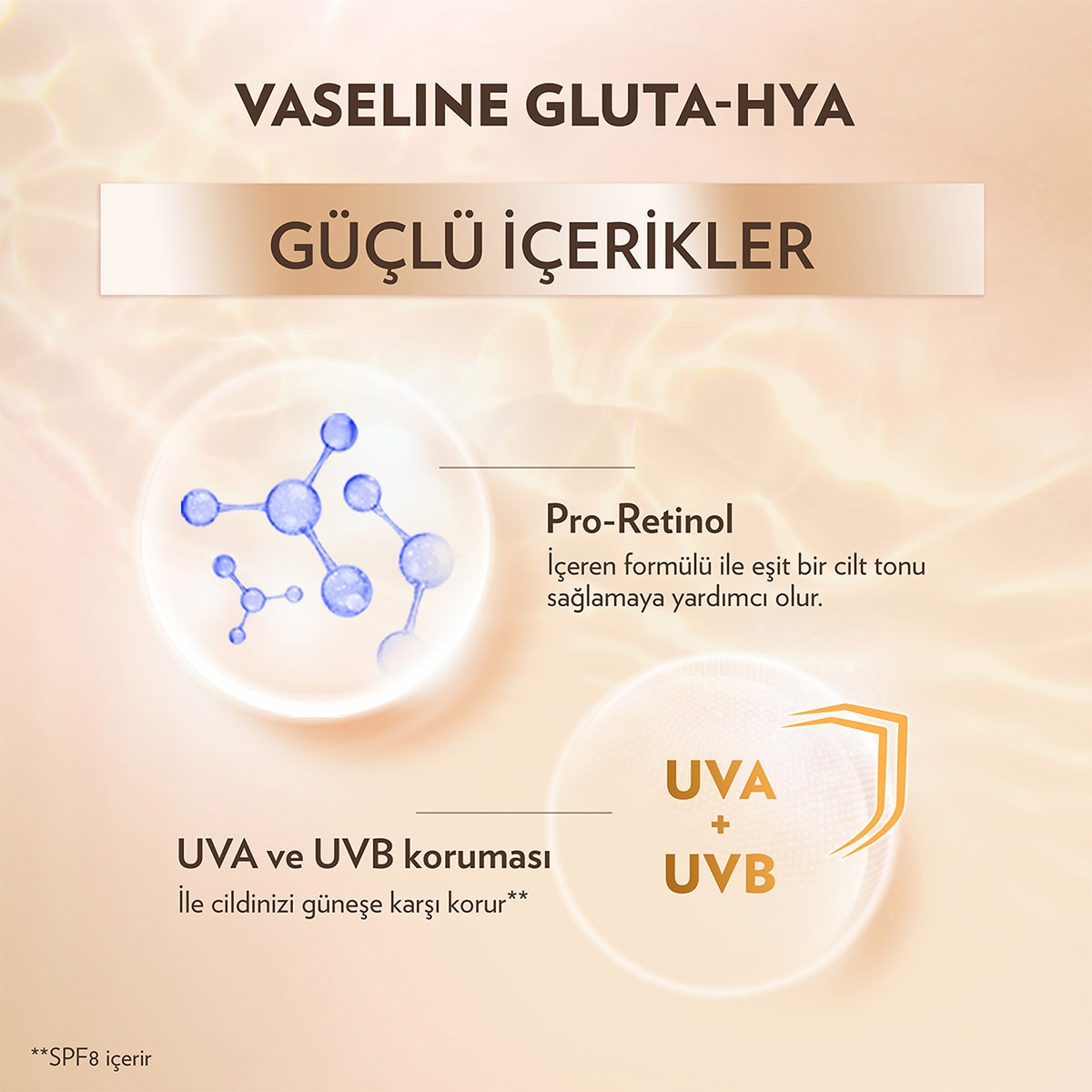  VASELINE VASELINE Vaseline Gluta Hya Serum Etkili UV Losyon Leke Karşıtı ve Aydınlatıcı 200 ml  1 of 10 