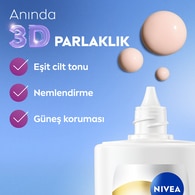  NIVEA VISAGE NIVEA VISAGE Nivea Skin Glow Aydınlatıcı UV Fluid Krem SPF50 40 ml  1 of 10 