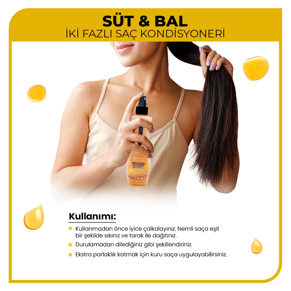 MORFOSE MORFOSE Morfose Çift Fazli Sıvı Saç Krem Süt Bal 240 ml 1 of 5