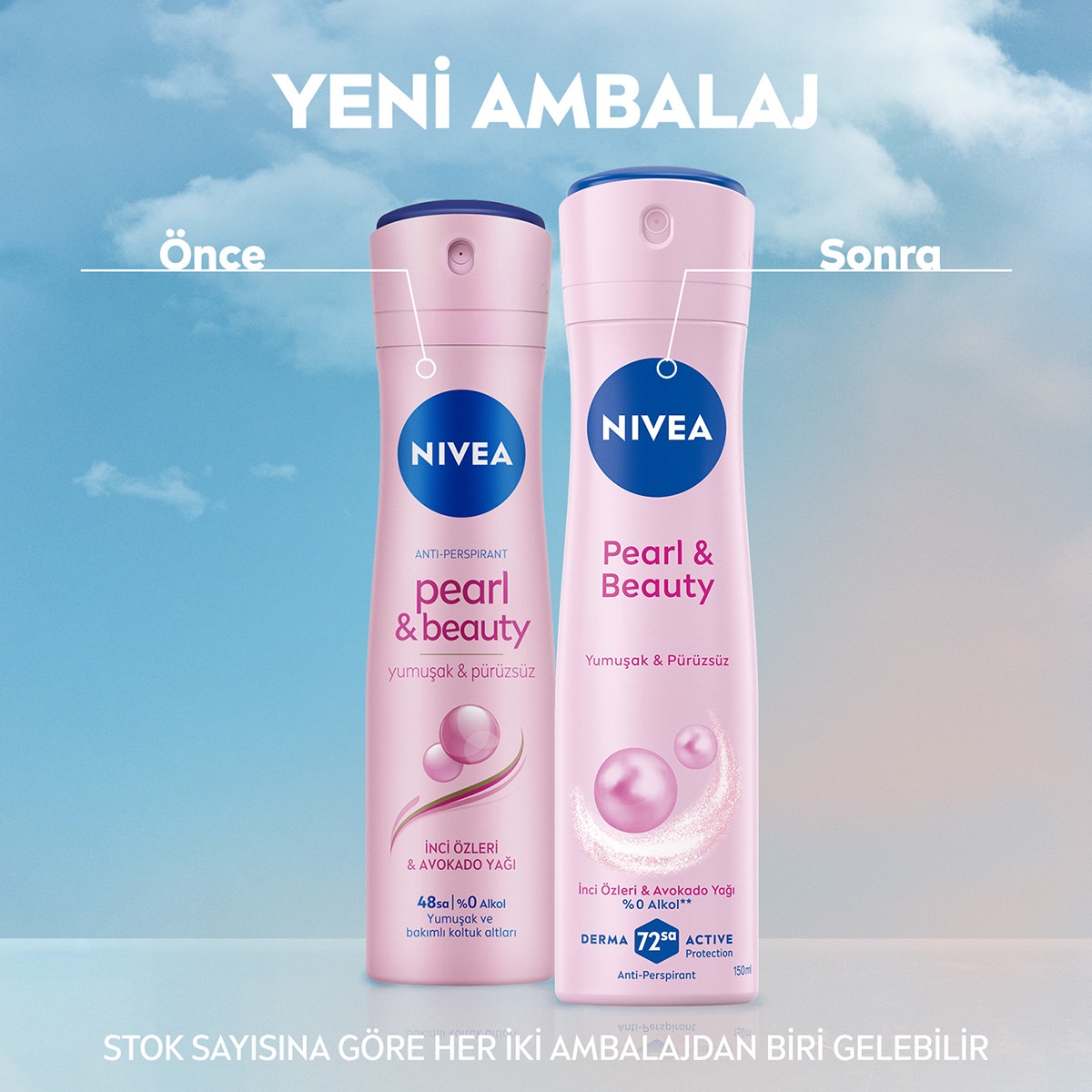  NIVEA DEO NIVEA DEO Nivea Kadın Sprey Deodorant Pearl&Beauty 150 ml  1 of 7 