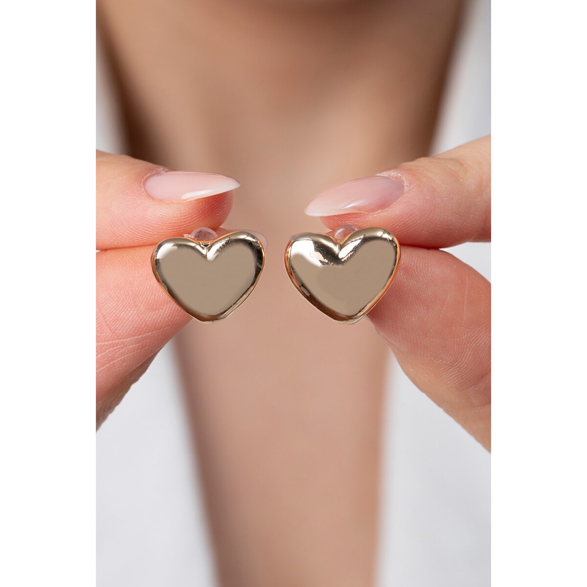  VOLENIA VOLENIA Volenia Küpe Altın Renkli Kalp  1 of 4 