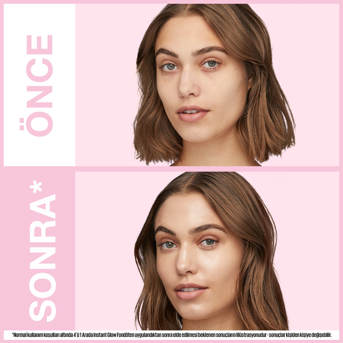  MAYBELLINE EXC. MAYBELLINE Maybelline New York Instant Perfector Glow 4 Etki 1 Arada Fondöten 01 Light  1 of 7 