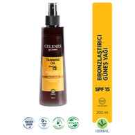 CELENES CELENES SUN Celenes Herbal Bronzlaştırıcı Güneş Yağı Spf15+ 200 ml 