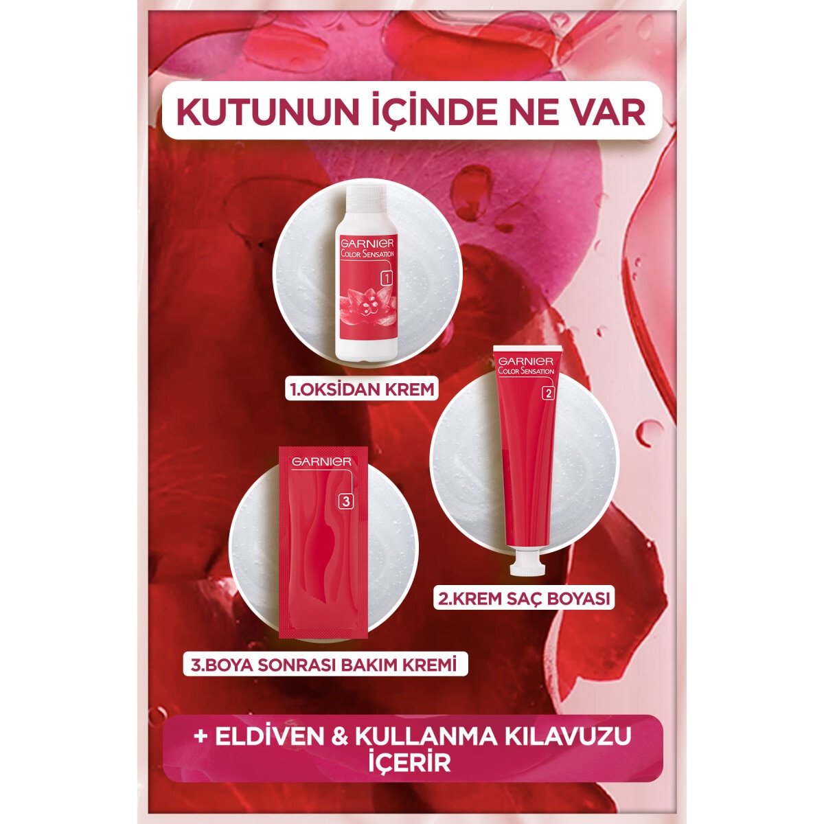  GARNIER GARNIER Garnier Çarpıcı Renkler Saç Boyası Parlak Lal Kızılı No: 5,62  1 of 8 