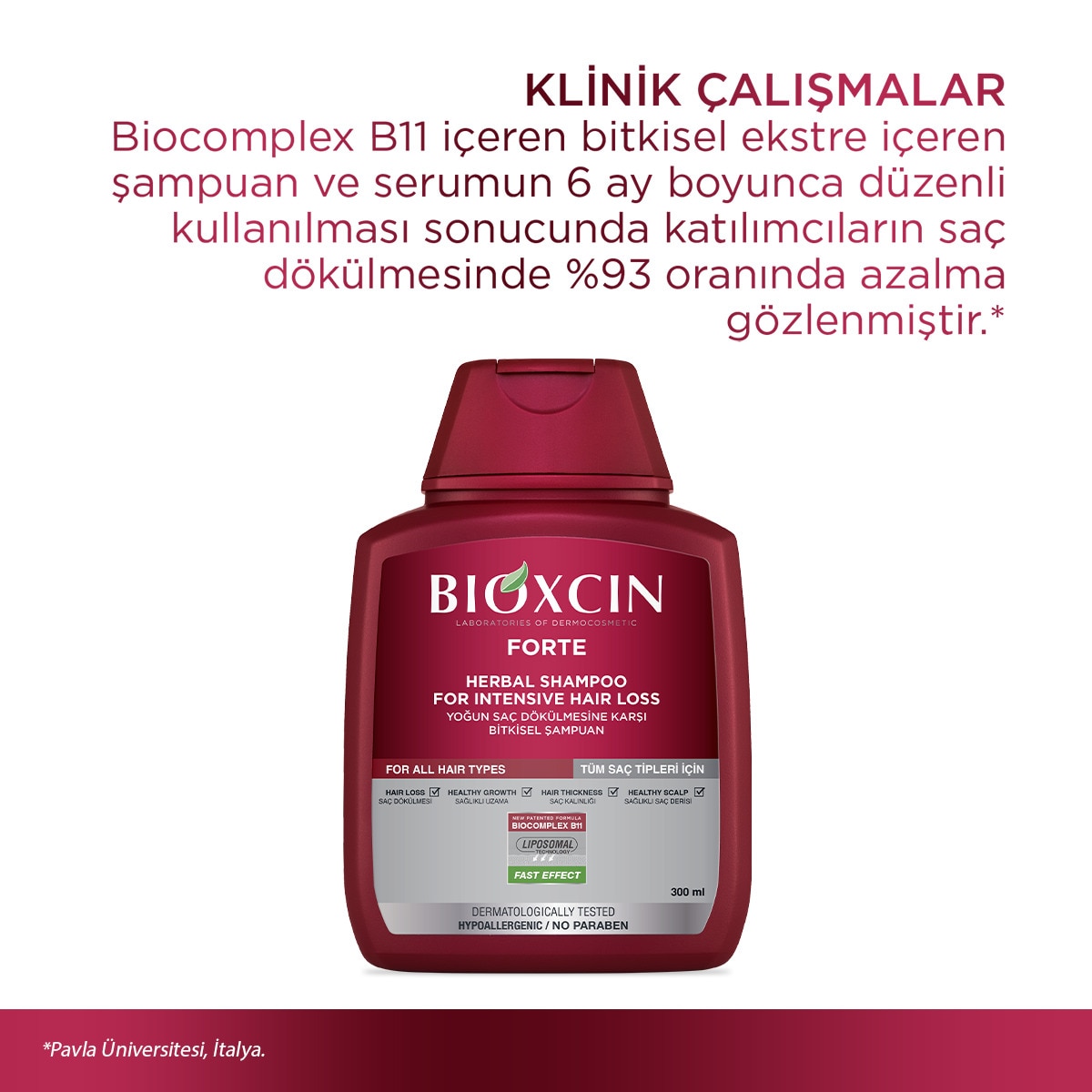  BIOXCIN BIOXCIN Bioxcin Forte Şampuan Yoğun Saç Dökülmesine Karşı 300 ml  1 of 7 