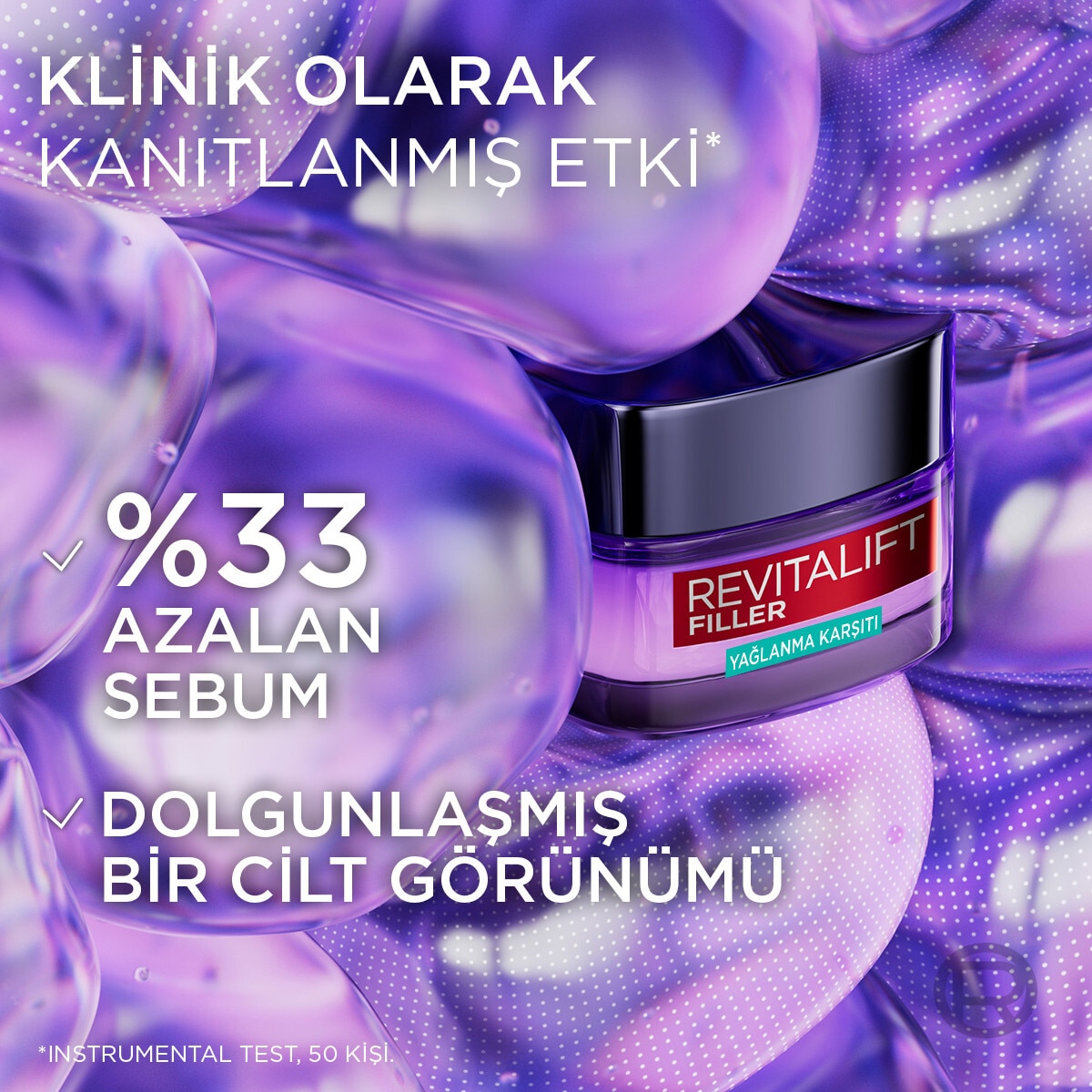  LOREAL PARIS LOREAL PARIS L'Oreal Paris Revitalift Filler Yağlanma Karşıtı Su Bazlı Nemlendirici Jel Krem Salisilik Asit & Hyaluronik Asit  1 of 7 