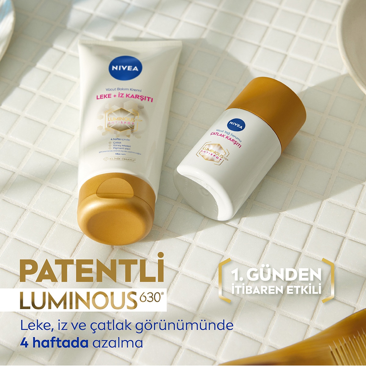 NIVEA BODY NIVEA BODY Nivea Luminous630 Leke ve İz Karşıtı Nemlendirici Vücut Bakım Kremi 200 ml 1 of 13