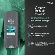  DOVE MEN DOVE MEN Dove Men +Care Eucalyptus + Mint Duş Jeli 400 ml  1 of 11 