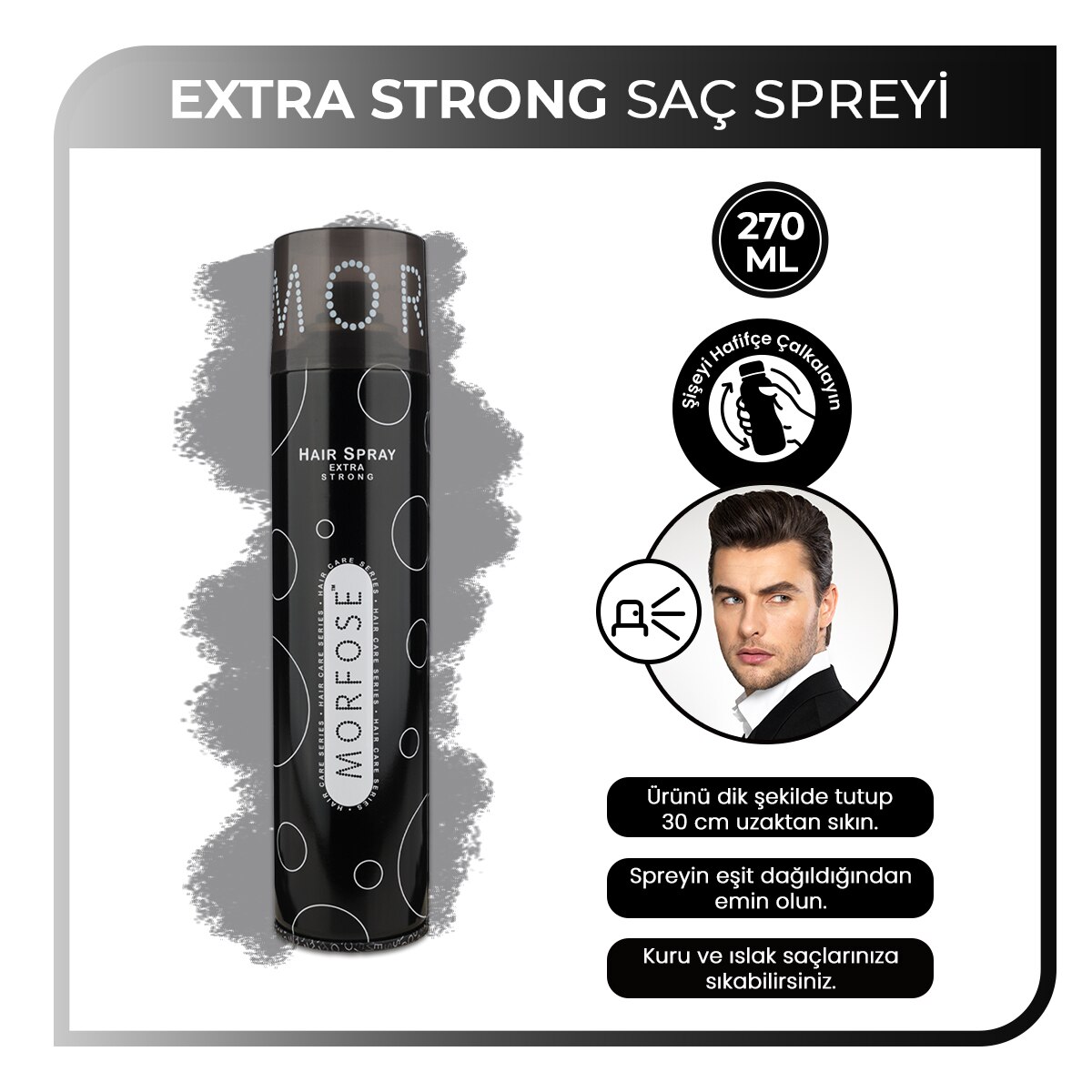  MORFOSE EXC. MORFOSE EXC. Morfose Extra Strong Saç Spreyi 270 ml  1 of 3 