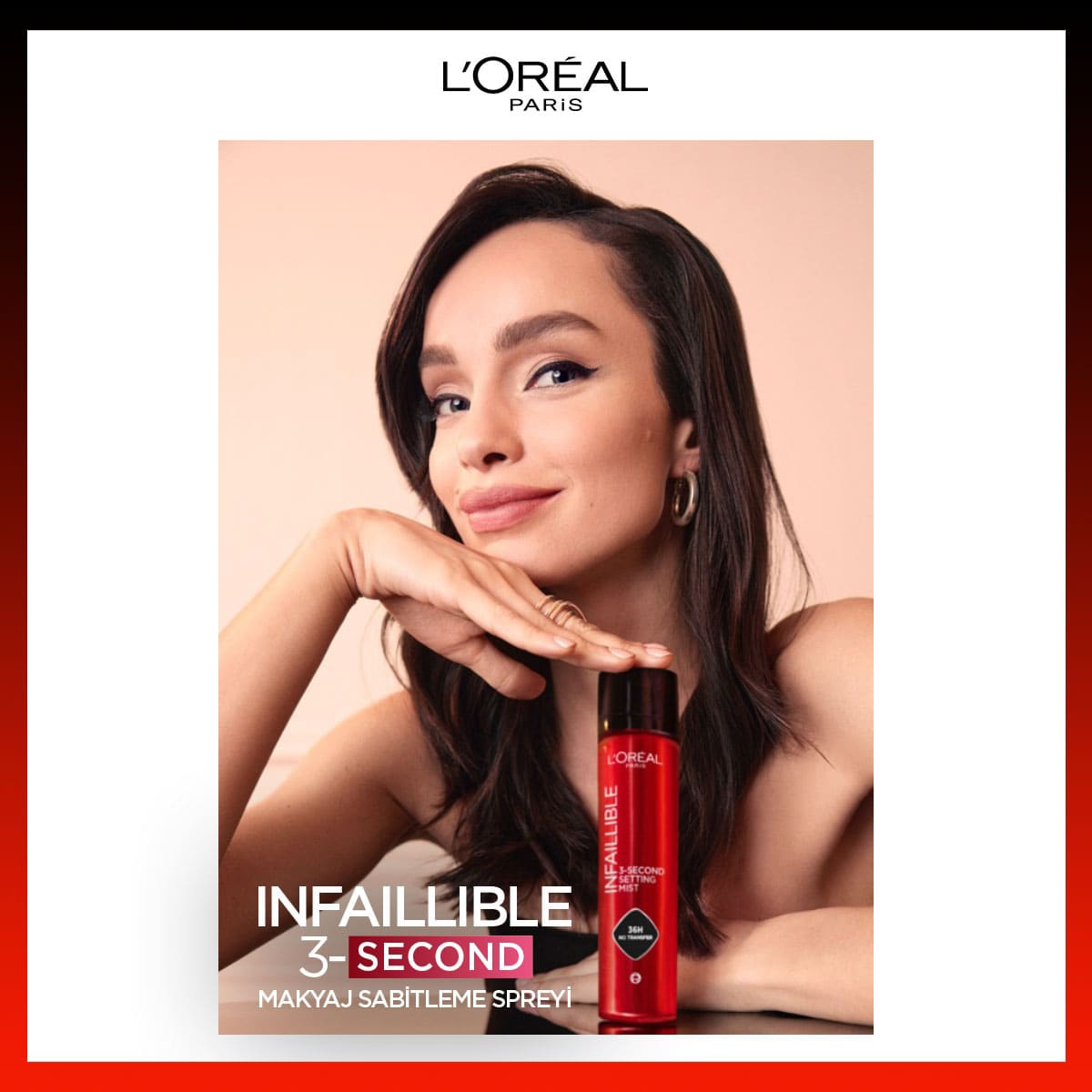  LOREAL PARIS LOREAL PARIS L'Oreal Paris Infaillible 3-Second Makyaj Sabitleme Spreyi  1 of 6 