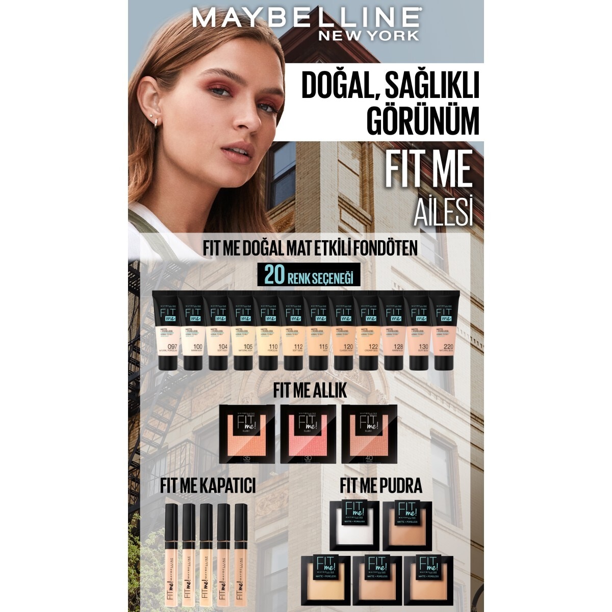 MAYBELLINE MAYBELLINE Maybelline New York Fit Me Kapatıcı 20 Sand 1 of 5