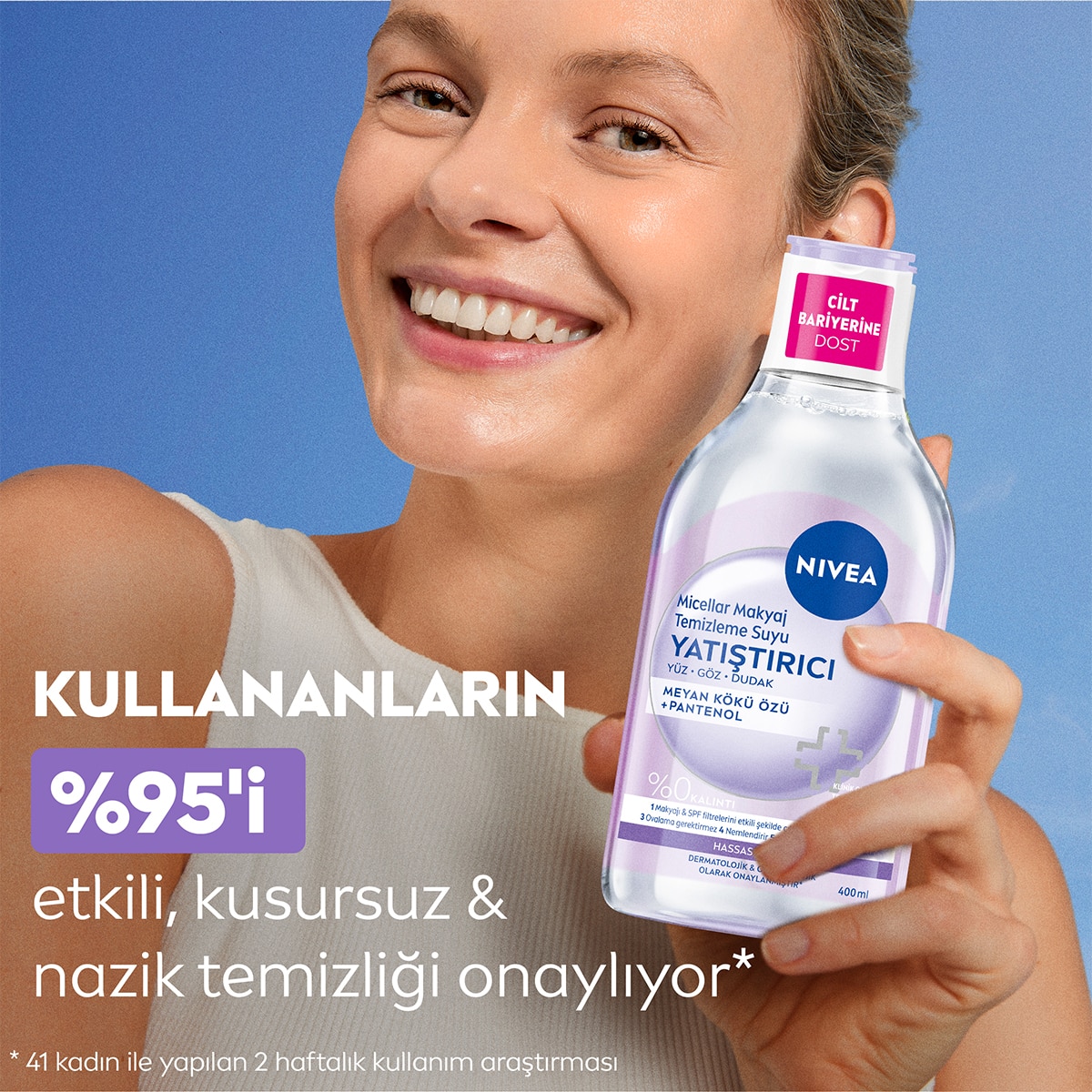 NIVEA VISAGE NIVEA VISAGE Nivea Yatıştırıcı Micellar Makyaj Temizleme Suyu 400 ml 1 of 7