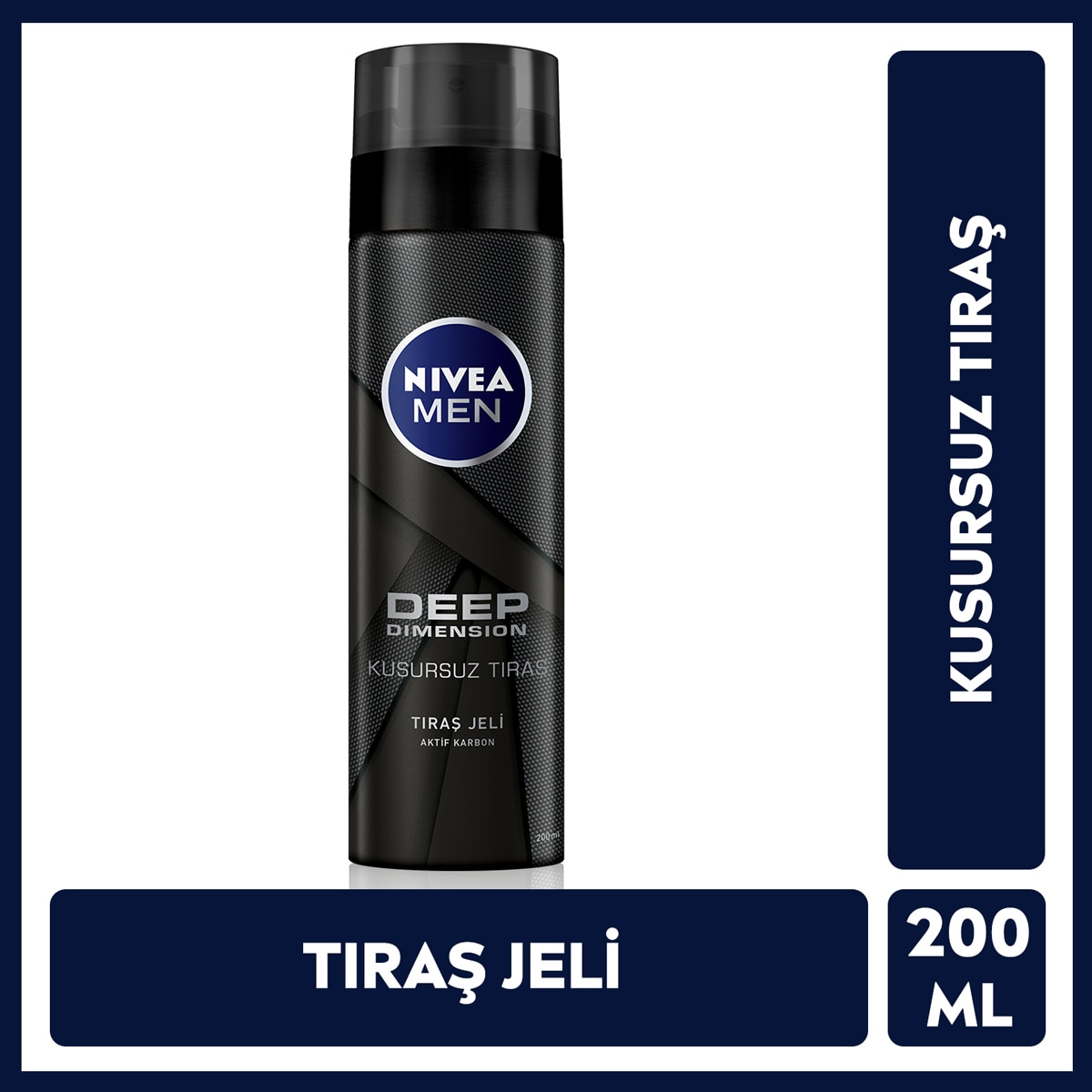 NIVEA FOR MEN NIVEA FOR MEN Nivea Men Erkek Tıraş Jeli Deep Dimension 200 ml 1 of 7