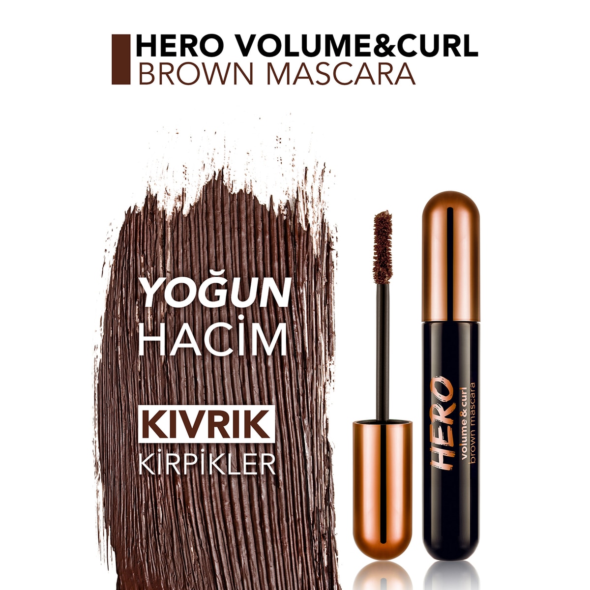  FLORMAR FLORMAR Flormar Hero Volume&Curl Brown Maskara  1 of 6 