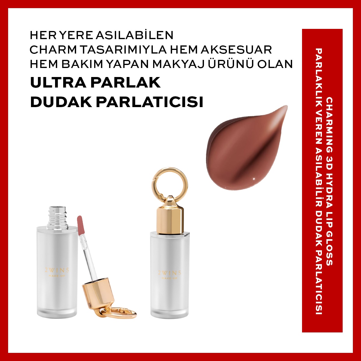  2WINS 2WINS MAKE UP 2Wins Make Up Charming 3D Dudak Parlatıcı Coco Kiss  1 of 6 