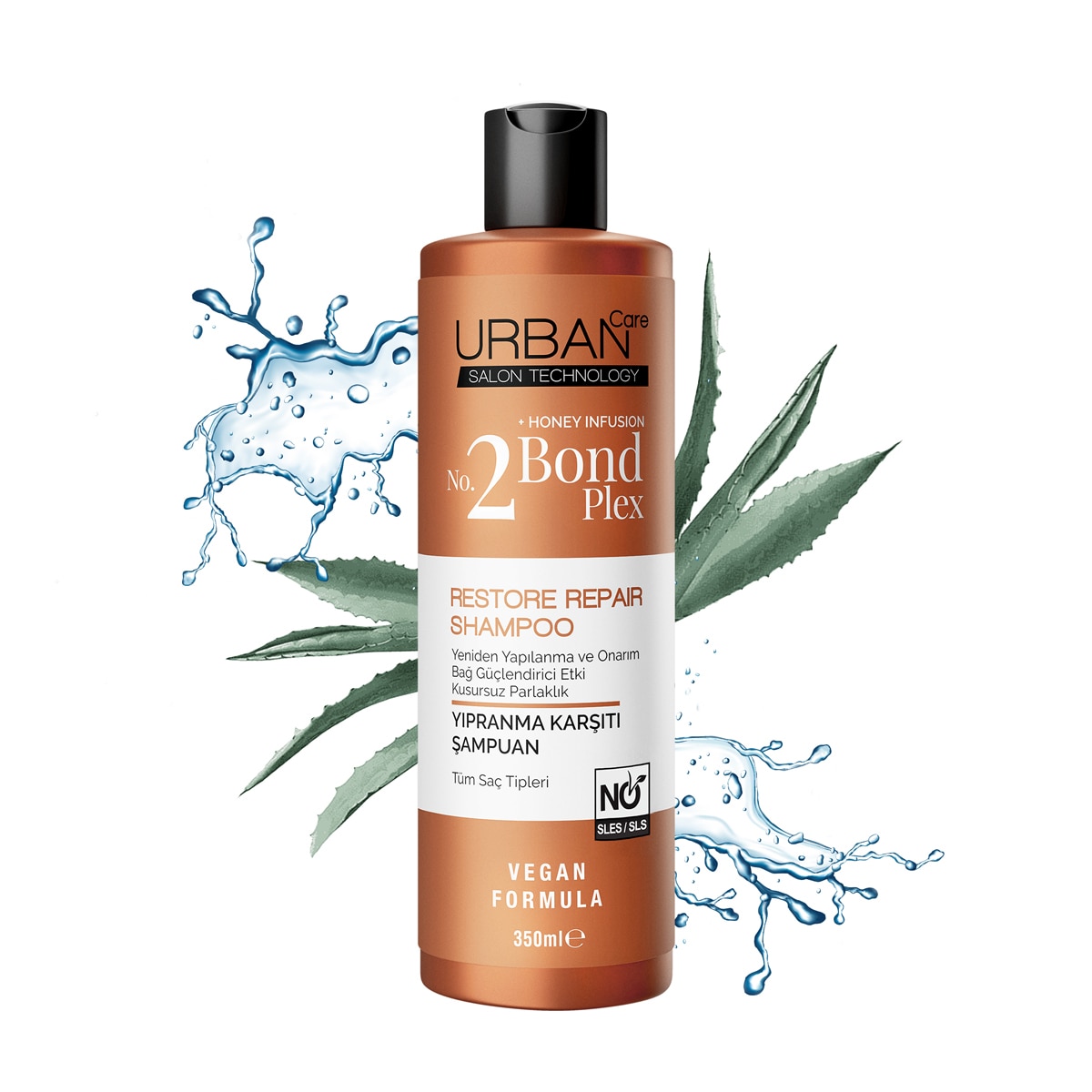  URBAN CARE URBAN CARE Urban Care No.2 Bond Plex Yıpranma Karşıtı Saç Bakım Şampuanı 350 ml  1 of 9 