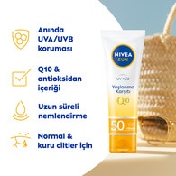 Nivea Sun SPF50+ Yaşlanma & Leke Karşıtı Q10 Yüz Güneş Kremi 50 ml
