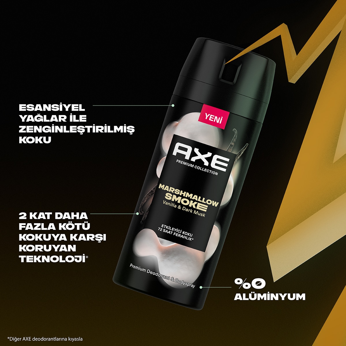  AXE AXE Axe Marshmallow Smoke Deodorant 150 ml  1 of 10 