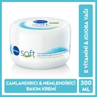 Nivea Soft Nemlendirici Bakım Kremi Yüz Vücut El 300 ml Jojoba Yağı ve E Vitamini Tüm Ciltler