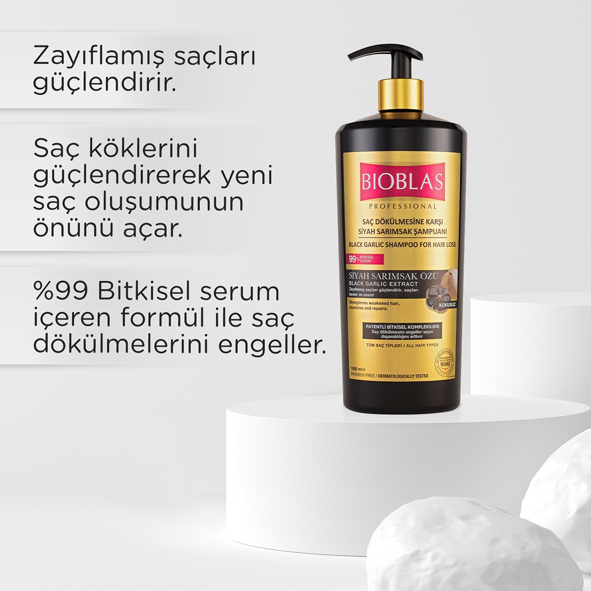 BIOBLAS BIOBLAS Bioblas Professional Siyah Sarımsak Şampuanı 1000 ml 1 of 6