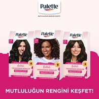 PALETTE PALETTE Palette Işıltılı Transparan Renkler Çikolata Kahve 3-65 1 of 9
