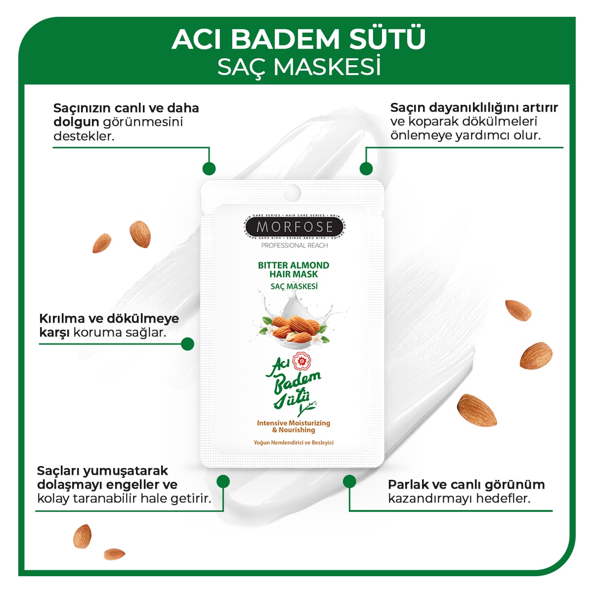  MORFOSE MORFOSE EXC. Morfose Saç Maskesi Acıbadem 25 ml  1 of 5 