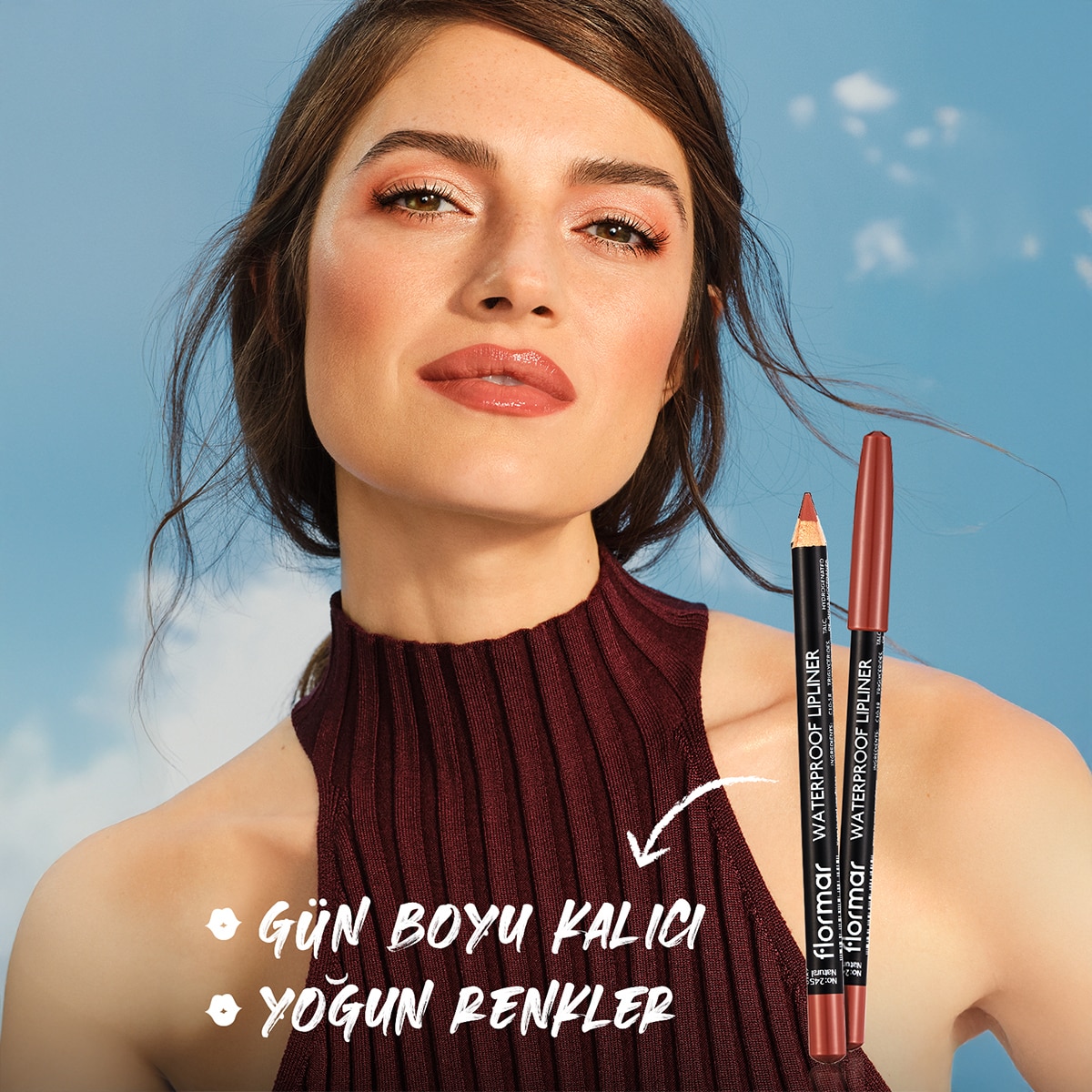  FLORMAR FLORMAR Flormar Suya Dayanıklı Mat Dudak Kalemi No: 244 Chocolate Fondue  1 of 6 