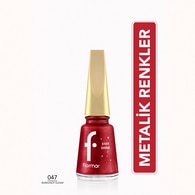  FLORMAR FLORMAR Flormar Star Shine Yoğun Pigmentli Metalik Oje No: 47 Burgundy Gleam 
