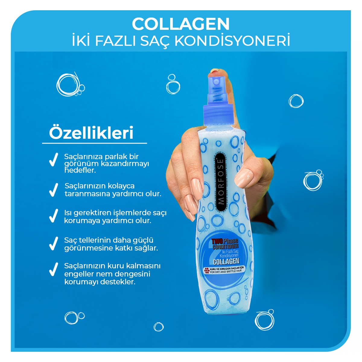 MORFOSE MORFOSE EXC. Morfose Kolajen Çift Fazlı Fön Suyu 240 ml 1 of 5