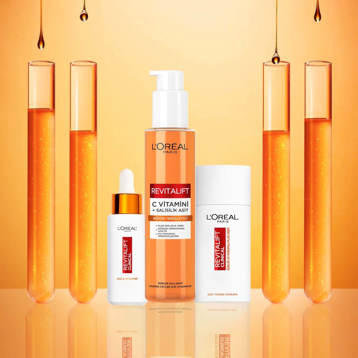  LOREAL PARIS LOREAL PARIS L'Oreal Paris Revitalift Clinical C Vitamini + Salisilik Asit Aydınlatıcı ve Gözenek Karşıtı Köpük Temizleyici  1 of 4 