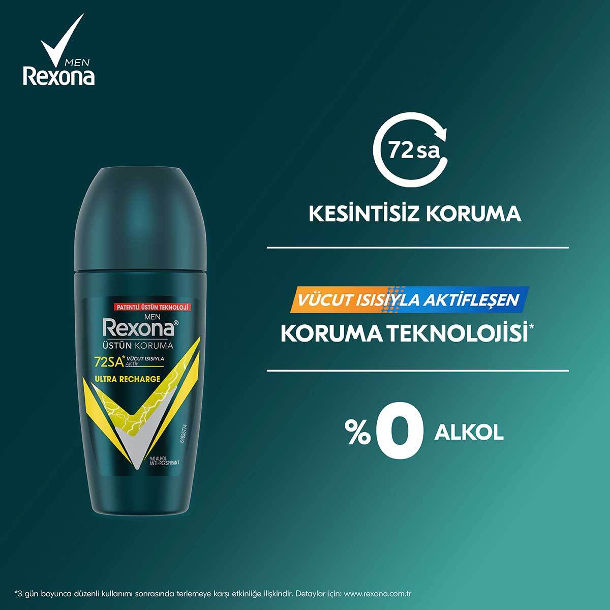REXONA REXONA Rexona Recharge Erkek Roll On 50 ml 1 of 9