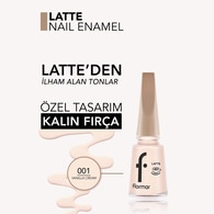  FLORMAR FLORMAR Flormar Latte Parlak Bitişli Kahve Tonlu Oje No: 001 Vanilla Cream  1 of 6 