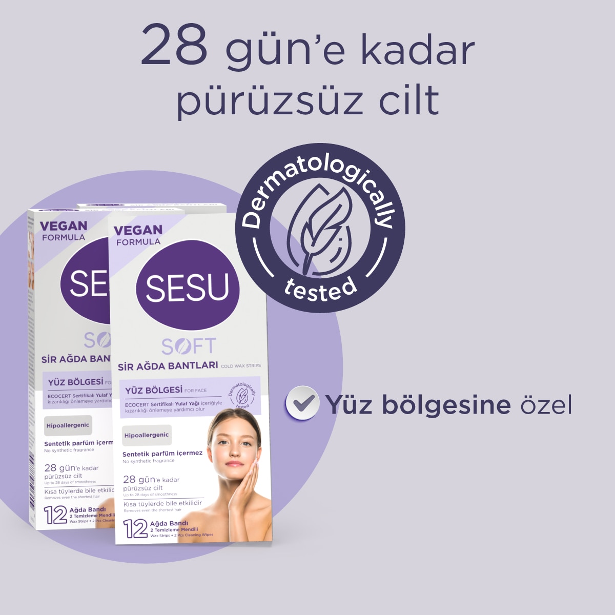 SESU SESU Sesu Soft Yüz Ağda Bandı 12 Adet 1 of 9