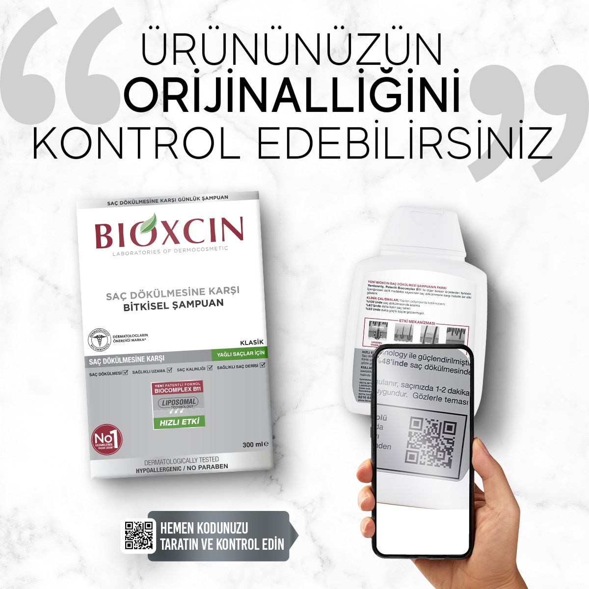 BIOXCIN BIOXCIN Bioxcin Kuru ve Normal Saçlar İçin Şampuan 300 ml 1 of 8