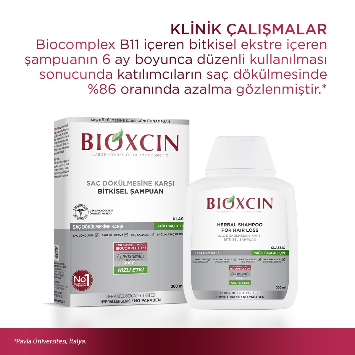 BIOXCIN BIOXCIN Bioxcin Kuru ve Normal Saçlar İçin Şampuan 300 ml 1 of 8