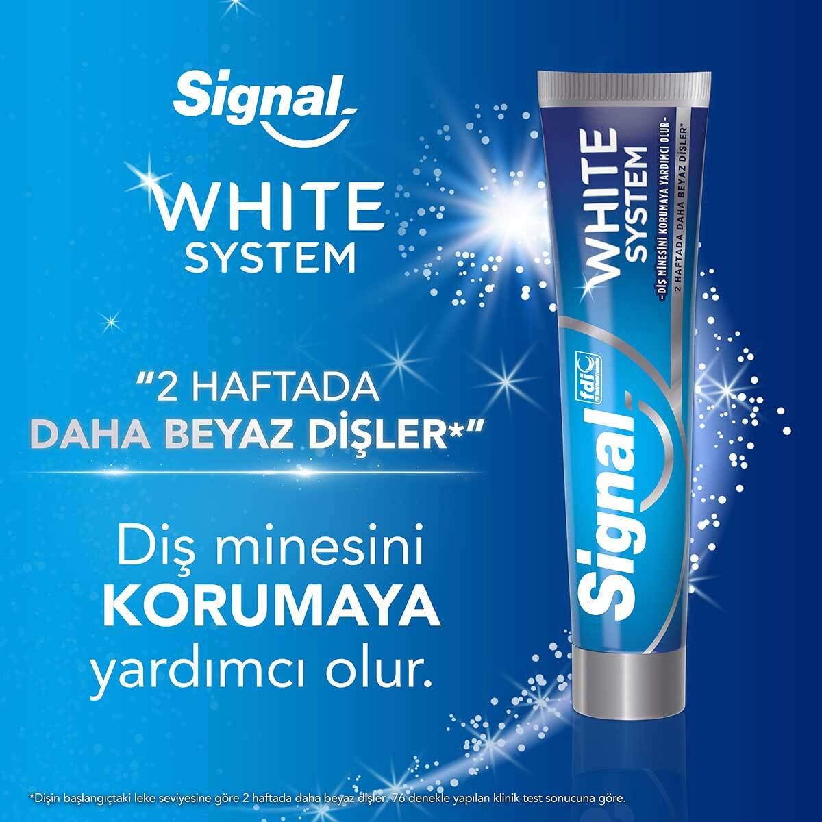 SIGNAL SIGNAL EXC. Signal White System 75 ml + White Now Lekesiz 50 ml Diş Macunu Seti 1 of 8