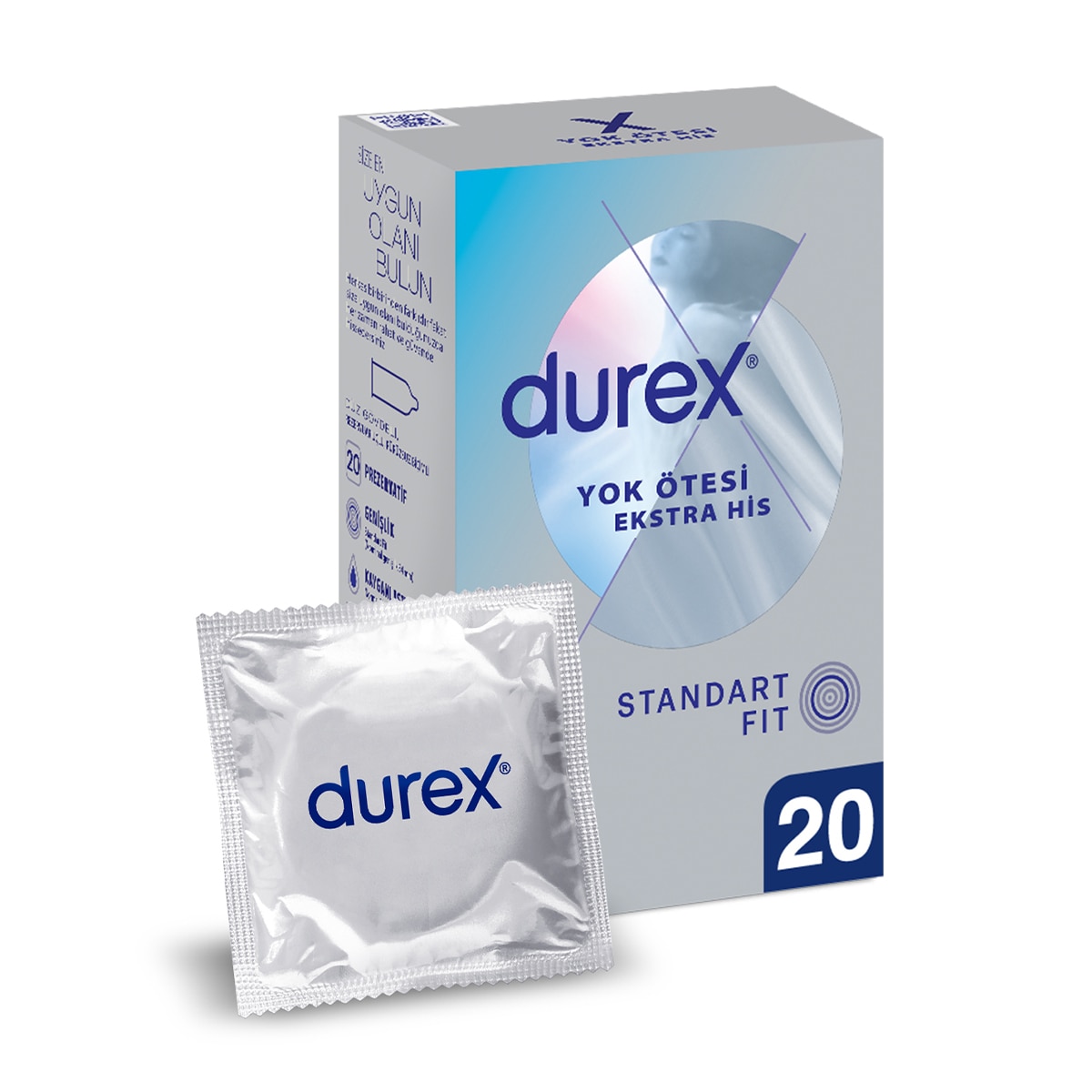 DUREX DUREX Durex Yok Ötesi Ekstra His İnce Prezervatif 20'li 1 of 6