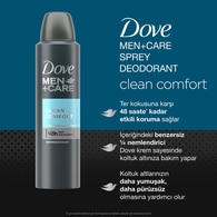 Dove Men Care Sprey Deodorant 1/4 Nemlendirici Krem Clean Comfort 150 ml