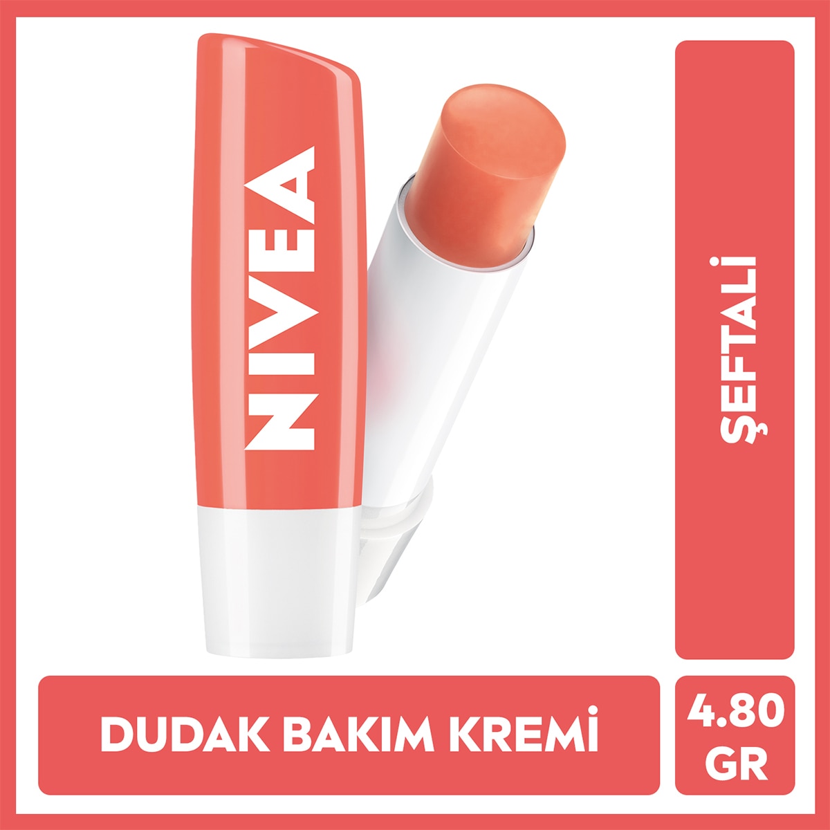 NIVEA LIP CARE NIVEA LIP CARE Nivea Dudak Bakım Kremi ve Dudak Parlatıcısı Şeftali 4,8 g 24 Saat Nem  1 of 6