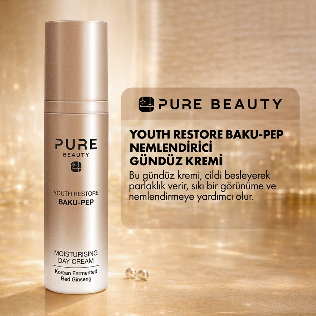  PURE BEAUTY PURE BEAUTY Pure Beauty Youth Restore Nemlendirici Gündüz Kremi 50 ml  1 of 6 