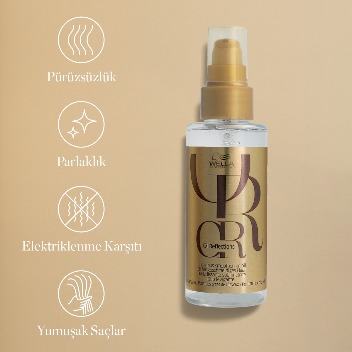  undefined WELLA PROFESSIONALS EXC. Wella Professionals Oil Reflections Işıltı Sağlayan Pürüzsüzleştirici Saç Yağı 100 ml  1 of 6 