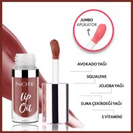 Note Lip Oil Nemlendirici ve Parlatıcı Dudak Bakım Yağı 60 Mocha Kiss Kahverengi