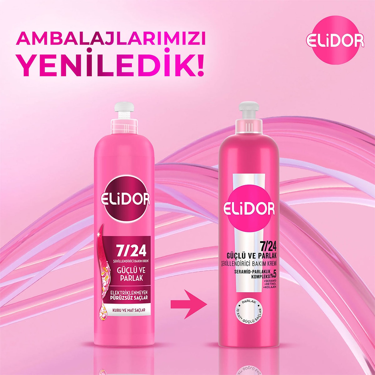  ELİDOR ELİDOR Elidor 7/24 Şekillendirici Saç Bakım Kremi Güçlü ve Parlak Kuru ve Mat Saçlar 240 ml  1 of 9 